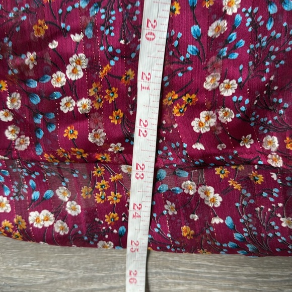 Sabina Musayev Hazel Floral Tie Neck Blouse Small - Picture 14 of 15